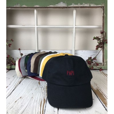 New Papi Burgundy Thread Dad Hat Baseball Cap Many Colors Available   eb-22729748